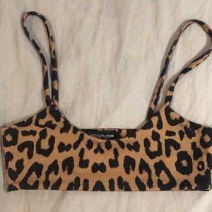 PLT Leopard Bikini Top